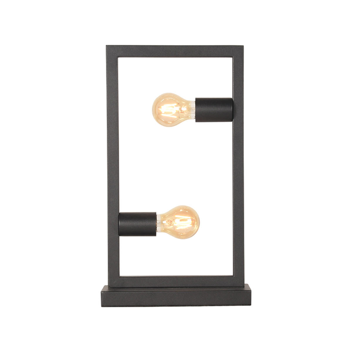 TISCHLEUCHTE Quadrato Schwarz 10/20/45 cm - Schwarz, Metall (10/20/45cm) - LABEL51