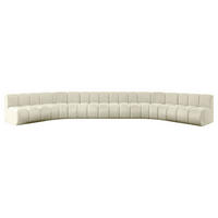 WOHNLANDSCHAFT modulares Sofa Montra-U2 - 581x174x70 cm Beige - Beige, Holzwerkstoff/Textil (581/70/174cm) - ALTDECOR