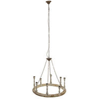 LAMPE aus Holz und Metall mit antikem Finish - Weiß, Holz (75/75/33cm) - Wanderlust
