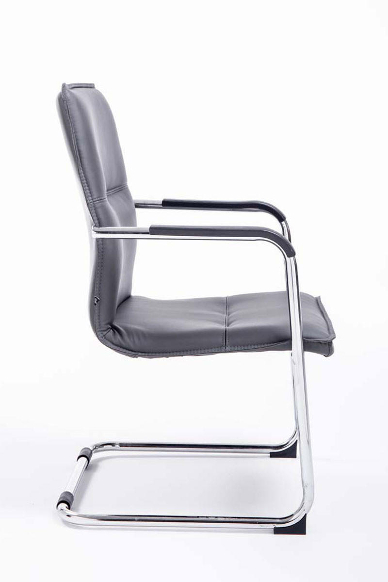 Thumbnail - Deluke Besucherstuhl, Grau, Leder, 56x92x60 cm, Arbeitszimmer, Besucherstühle