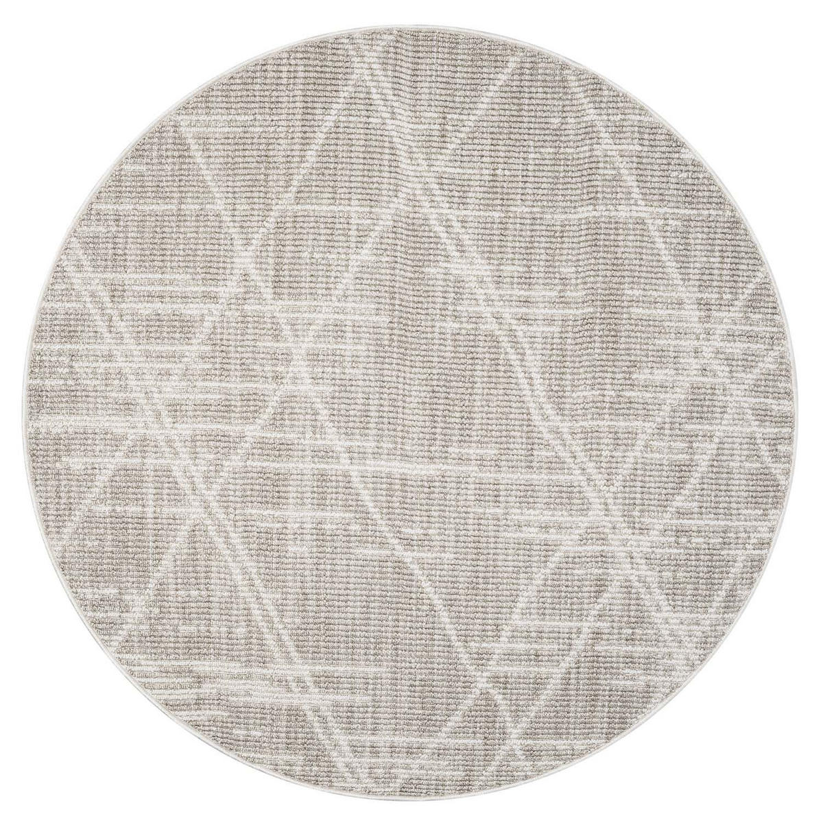KURZFLOR-TEPPICH Clasico 9162 Beige 200 cm Rund - Beige, Textil (200/200cm) - carpet city