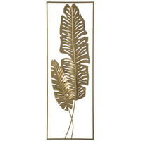 WANDDEKORATION Metall gold Palladium - Goldfarben, Metall (31/90/1cm) - Beliani