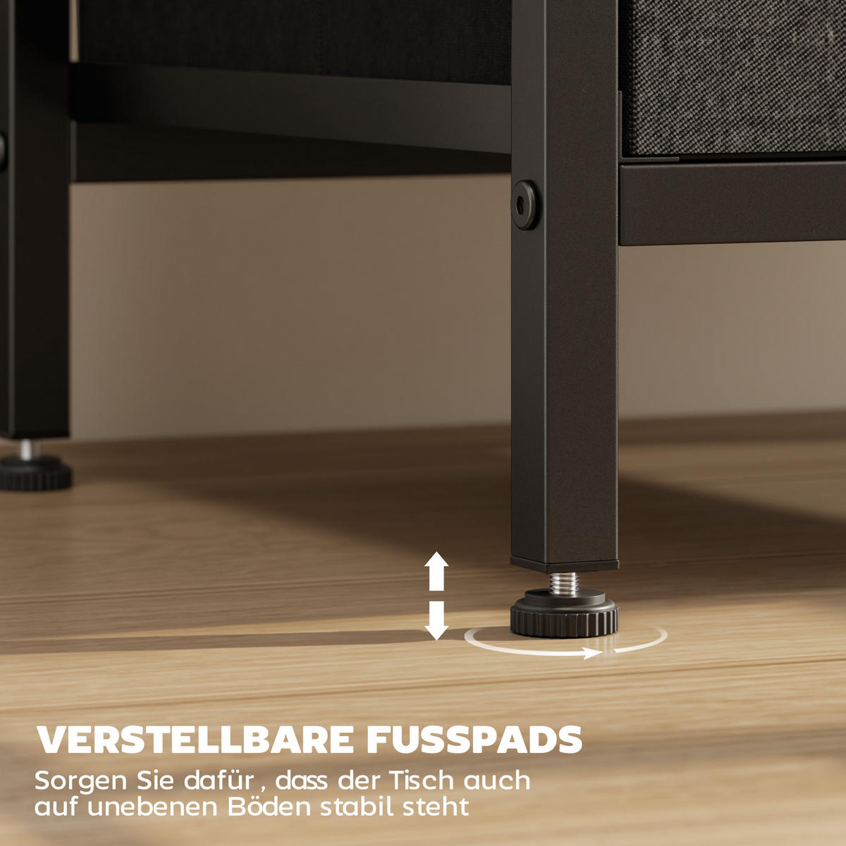 COUCHTISCH DE-08768 mit Ladestation, USB-C & Schubladen Schwarz - Schwarz, Metall (40/30/60cm) - ComfortXL