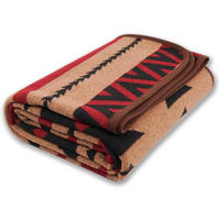 WOLLDECKE Merino 160 x 200 cm Braunrot - Multicolor, Textil (160/200cm)