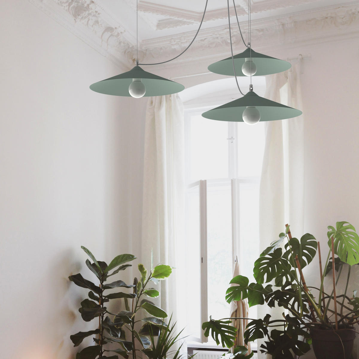 HÄNGELEUCHTE - Dunkelbraun, Metall (40/40/9cm) - Lumicom