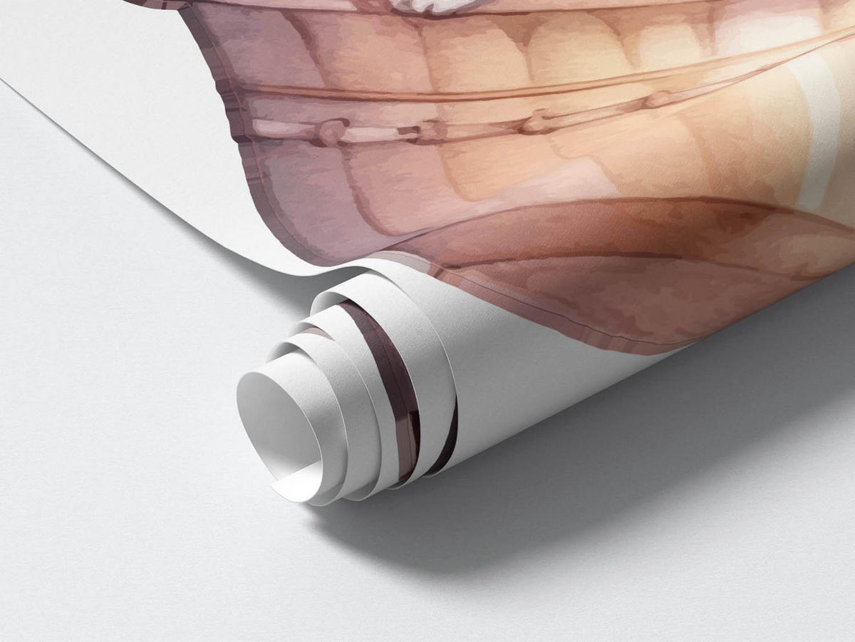 WANDAUFKLEBER 130x136cm - Flug durch den Himmel - Multicolor, Kunststoff (130/136/0.1cm) - Wallfluent