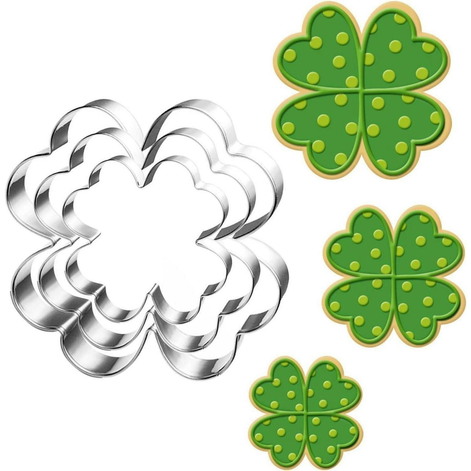 AUSSTECHFORM Set Kleeblatt 3-teilig - Silberfarben, Metall (8.9/2/8.9cm)