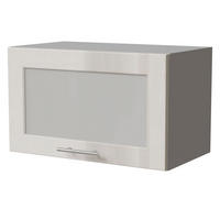 KLAPPHÄNGESCHRANK Brerra W4BS/60 Grau / RAL 9001 creme Hochglanz 60 / 32,5 / 36cm - Creme/Grau, Holz/Holzwerkstoff (60/36/32.5cm) - Feldmann-Wohnen