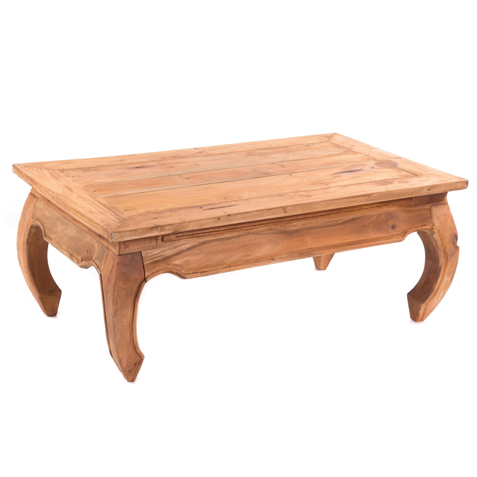 OPIUMTISCH EAST 100 Mahagoni Recyclingholz massiv 08 honigfarben gewachst - Honig, Holz (60/100/41cm) - DESIGN DELIGHTS