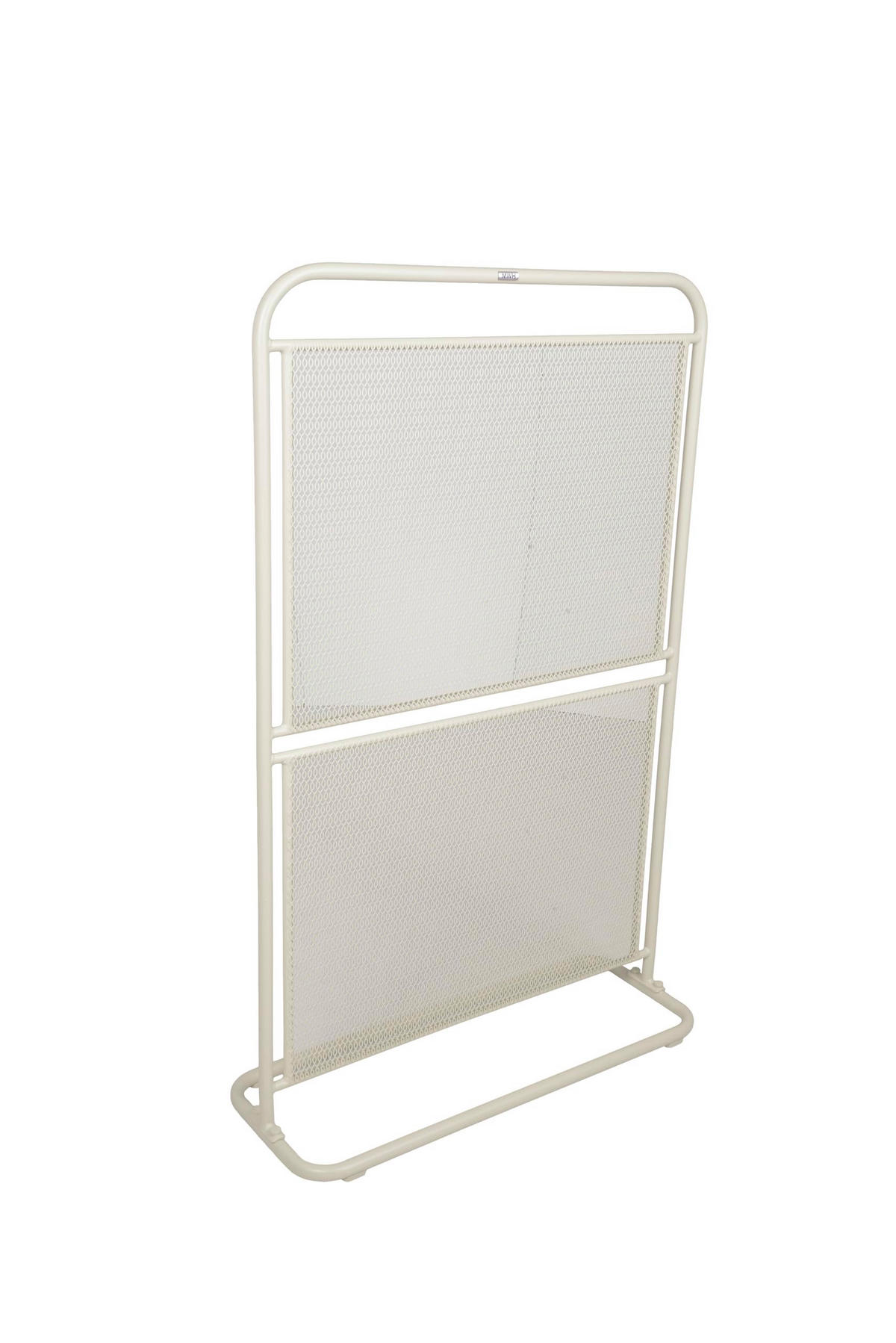 SICHTSCHUTZ Dovida 124x80x30cm Beige Stahl Balkon Sichtschutzwand Trennwand - Beige, Metall (80/124cm) - DELUKE