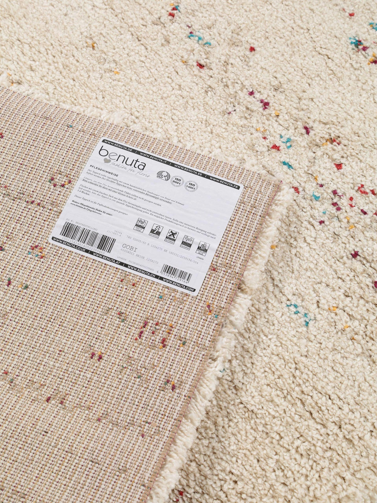 HOCHFLORTEPPICH Gobi Beige 80x150 cm - Beige, Textil (80/150cm) - benuta Nest