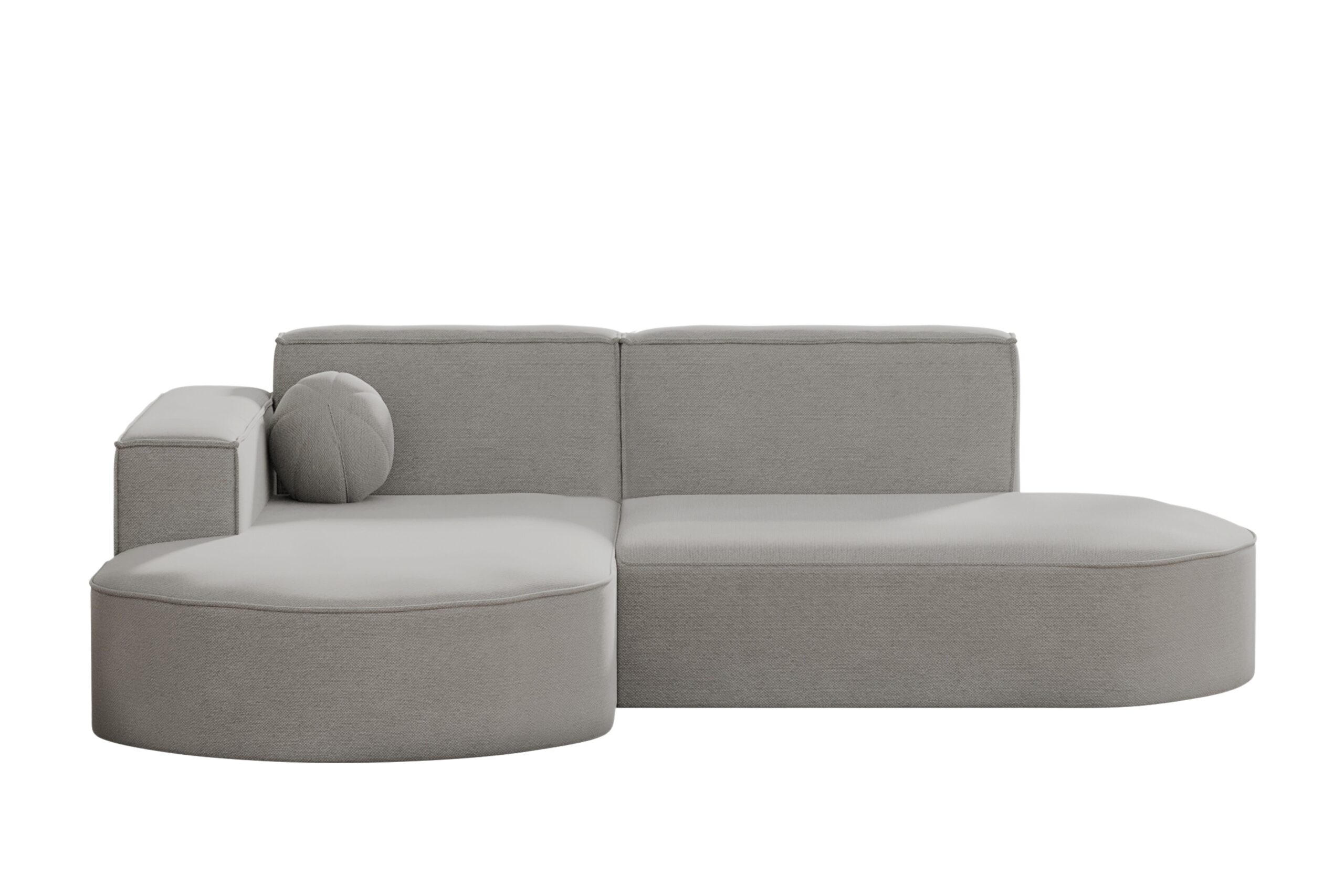Kaiser Möbel ZAHRADNÍ ROHOVÁ SEDAČKA ve tvaru L designová Modena Studio Patio Světle šedá Levá strana