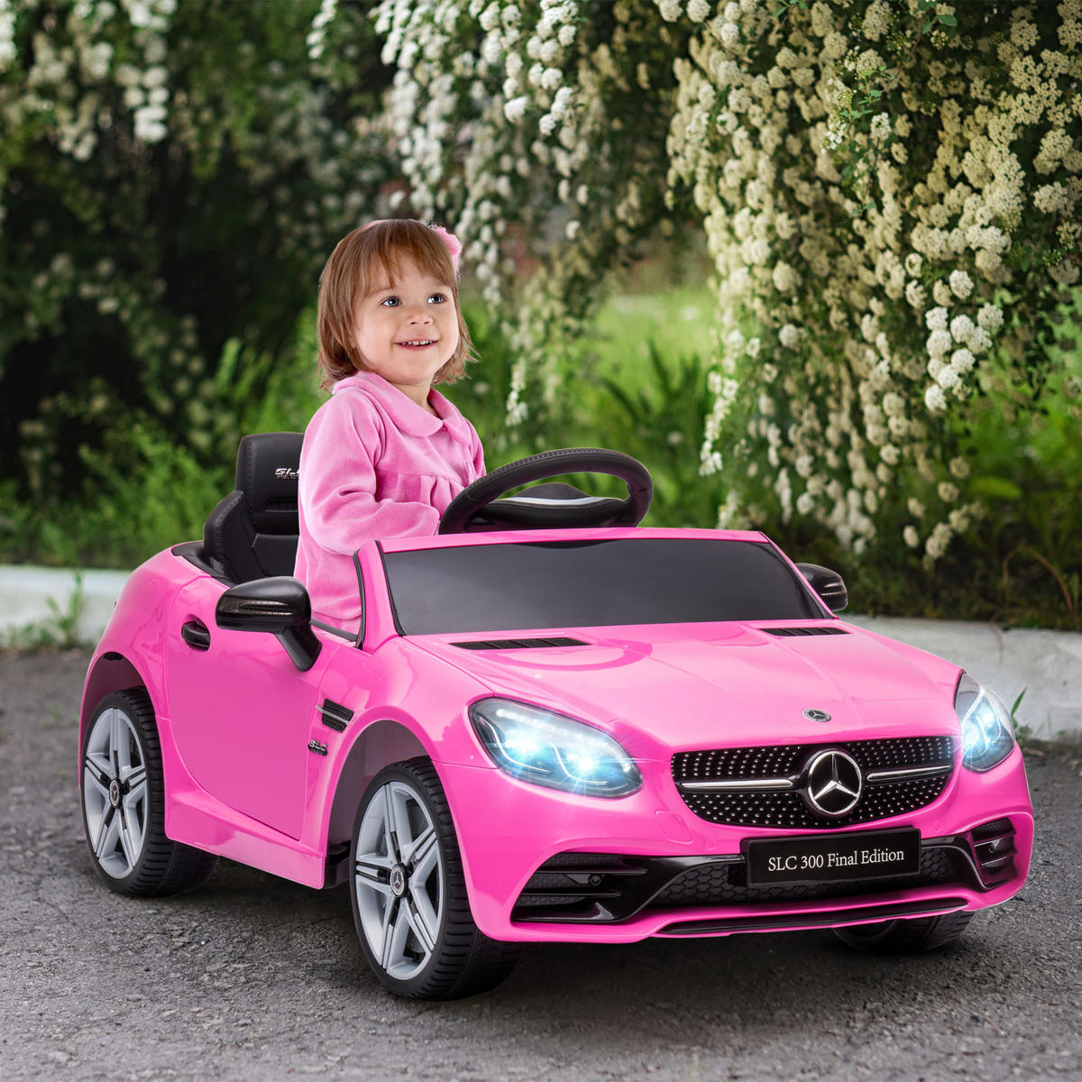 ELEKTRO-KINDERAUTO DE-13053 2,4G Fernbedienung Rosa - Pink, Kunststoff (107/62.5/44cm) - ComfortXL