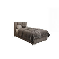 POLSTERBETT Zaira 90x200cm – Elegantes Polsterbett für modernen Wohnstil , ohne matratze, hellgrau - Hellgrau, Holz - Panda Möbel