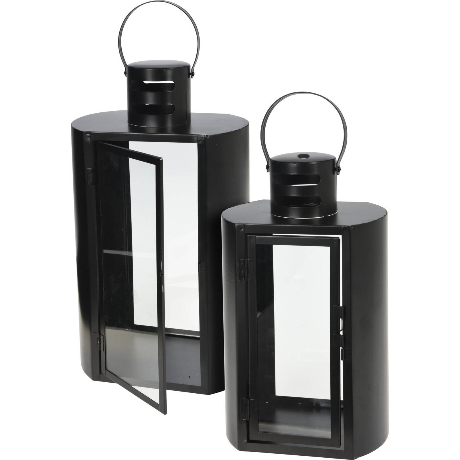 XXXLutz Laterne Schwarz 17.6x47x27 cm