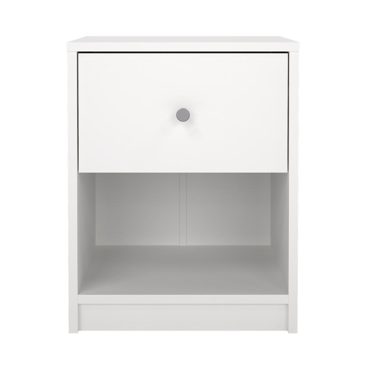 NACHTSCHRANK weiß - Weiß, Holzwerkstoff (38/48/30cm) - ebuy24