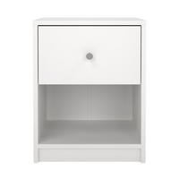 NACHTSCHRANK weiß - Weiß, Holzwerkstoff (38/48/30cm) - ebuy24