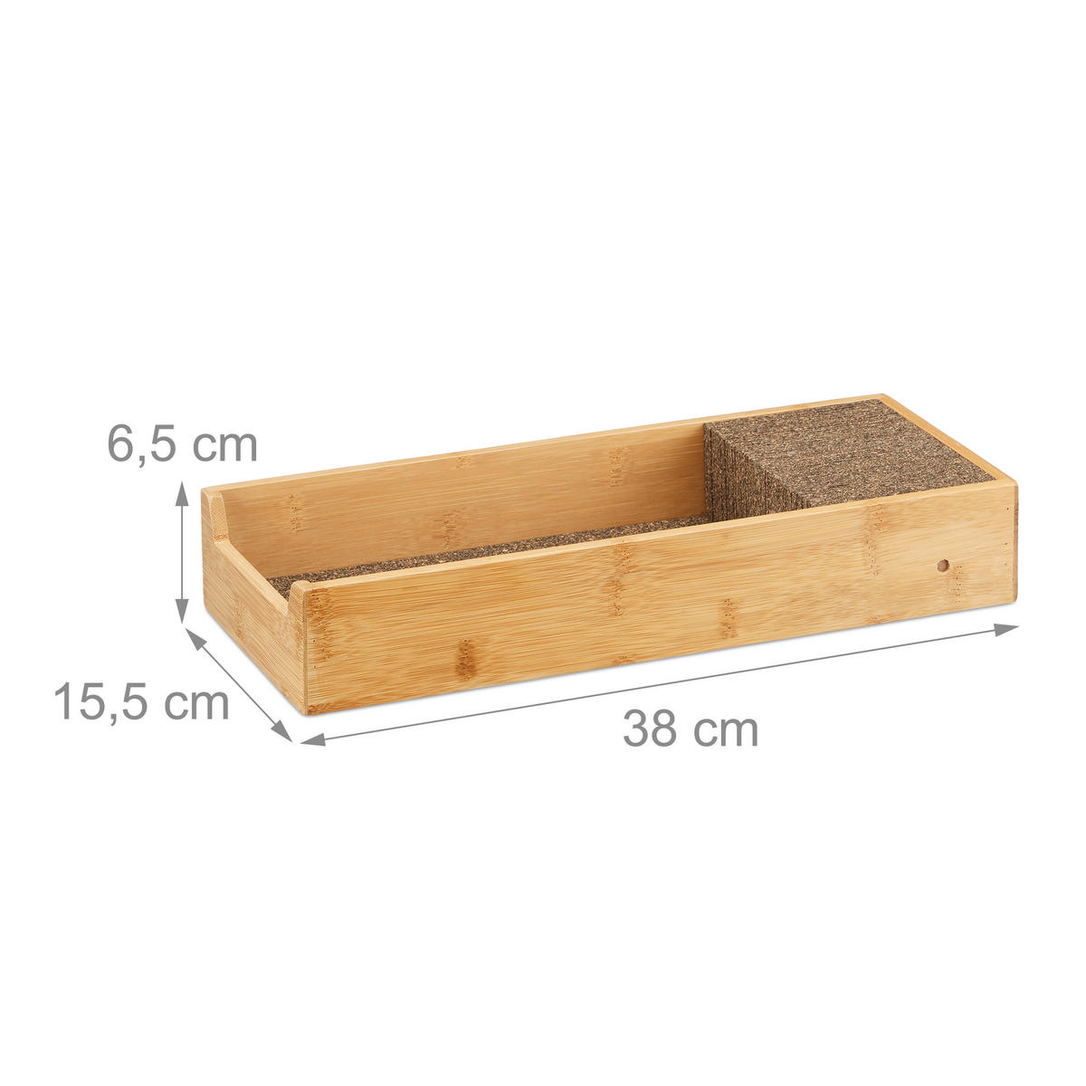 MESSERHALTER - Hellbraun, Naturmaterialien/Holz (38/6.5/15.5cm) - Relaxdays