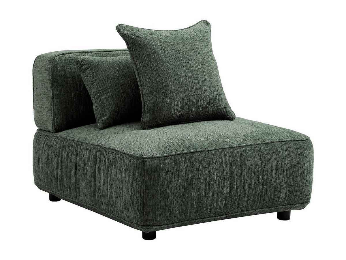 SESSEL mit gerader Rückenlehne - 1 Person - stoff - grün Lelaco - Grün, Textil (91/74/105cm) - Vente-Unique