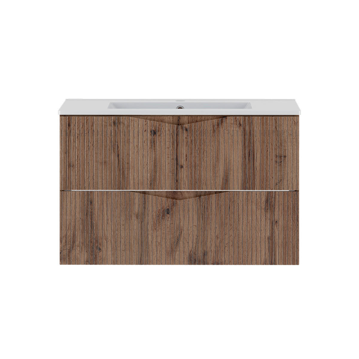 WASCHTISCH 80cm Tao Holz - Braun, Holzwerkstoff (80/50/45.8cm) - Petits-meubles