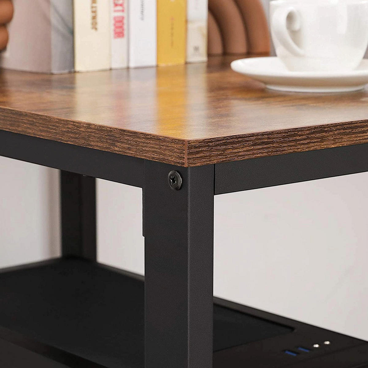 SCHREIBTISCH COMPUTERTISCH - Braun, Holzwerkstoff (140/60/75cm) - Hansiro
