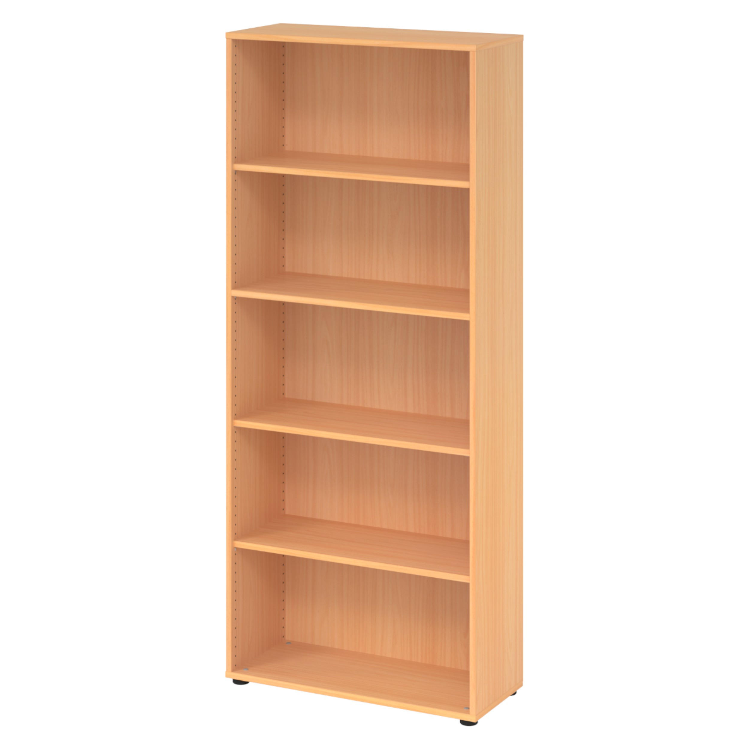 REGAL - 5 Ordnerhöhen 33/80/188 cm in Buchefarben - Buchefarben, Holzwerkstoff (80/188/33cm) - bümö