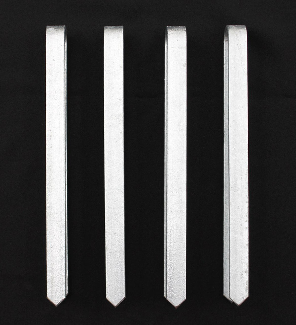 BODENANKER 4 Stück verzinkt für Rosenbogen 30 cm XL - Grau, Metall (38/30/20cm) - DanDiBo