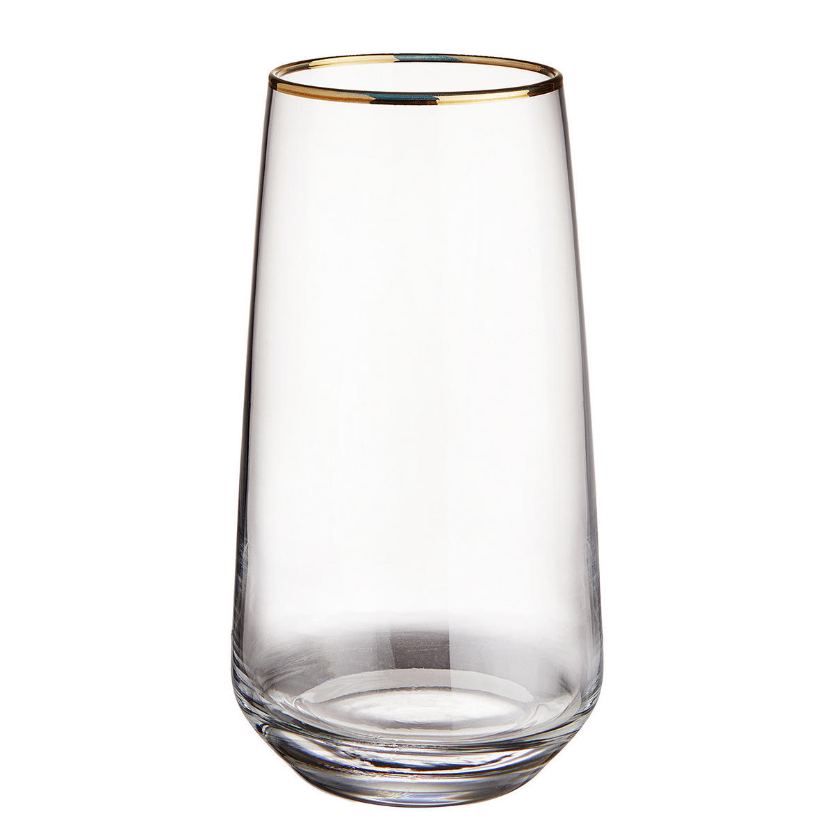 LONGDRINKGLAS (6er Set) Touch Of Gold - Transparent, Glas (0.48L) - Butlers