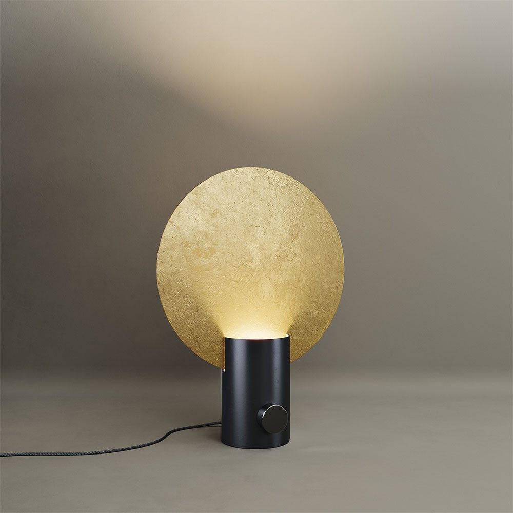 TISCHLAMPE Cloud Blattgold Ø 30cm - Goldfarben, Metall (44/30/44cm) - s.luce