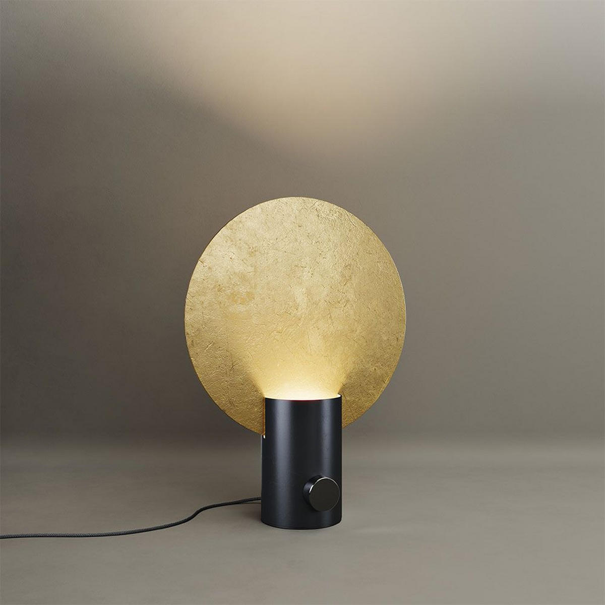 TISCHLAMPE Cloud Blattgold Ø 30cm - Goldfarben, Metall (44/30/44cm) - s.luce