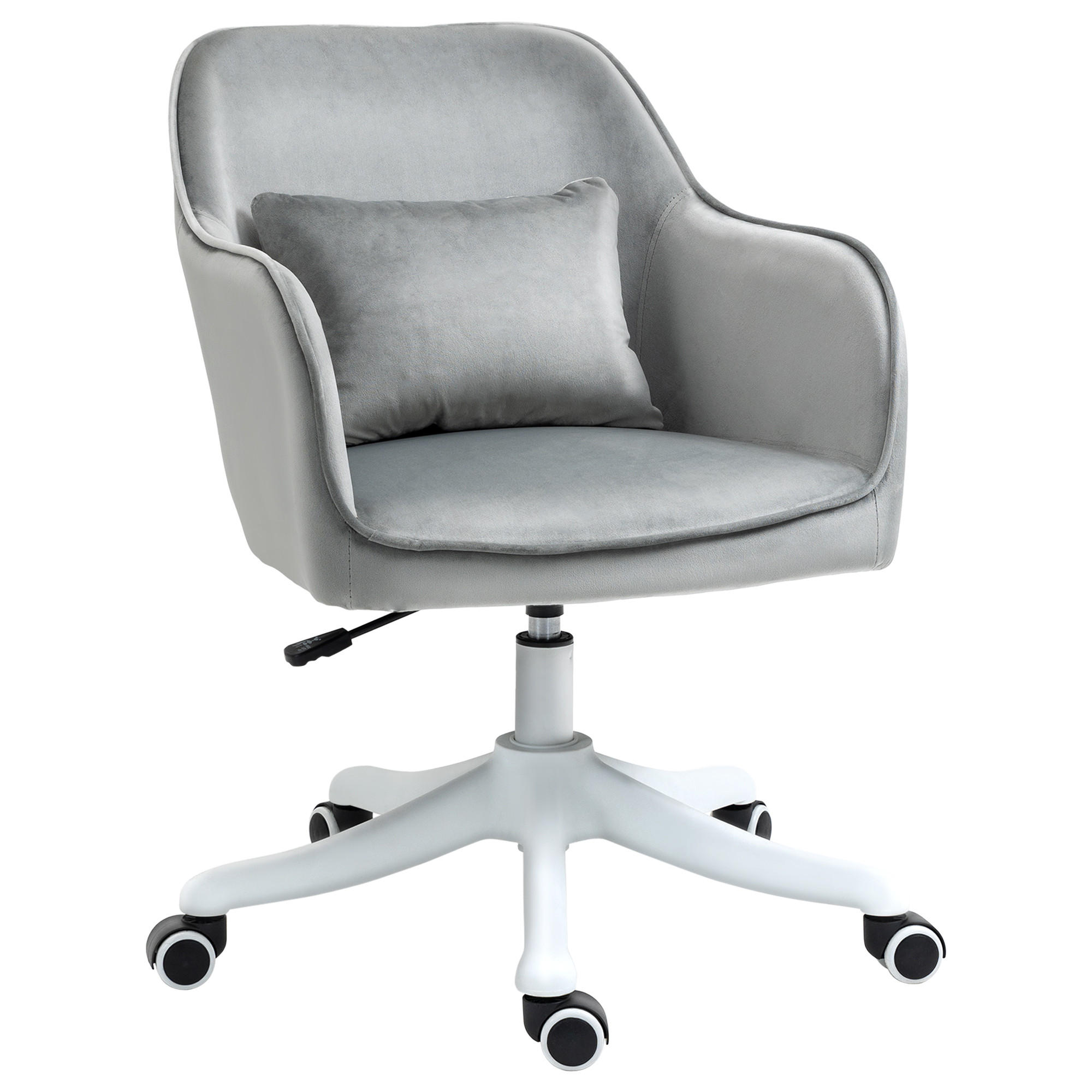 BÜROSTUHL DE-05084 Massagefunktion, ergonomisch & höhenverstellbar Grau - Grau, Kunststoff (70/86/57cm) - ComfortXL