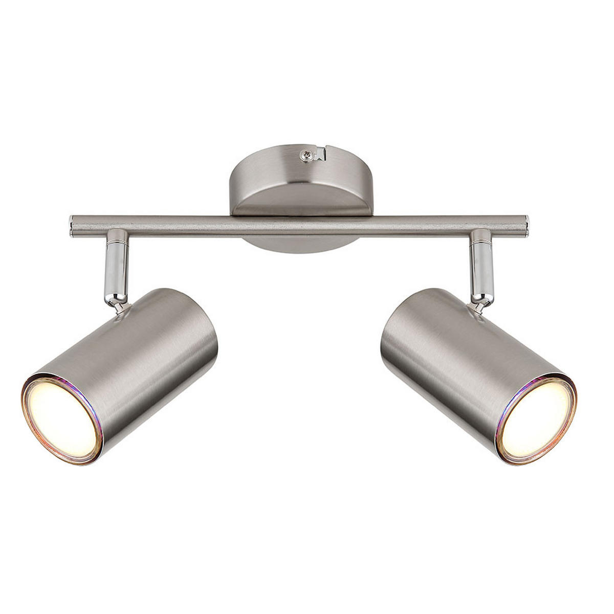 LED DECKENLEUCHTE Silber Metall - Silberfarben, Metall (25/10/13.5cm) - Globo Lighting