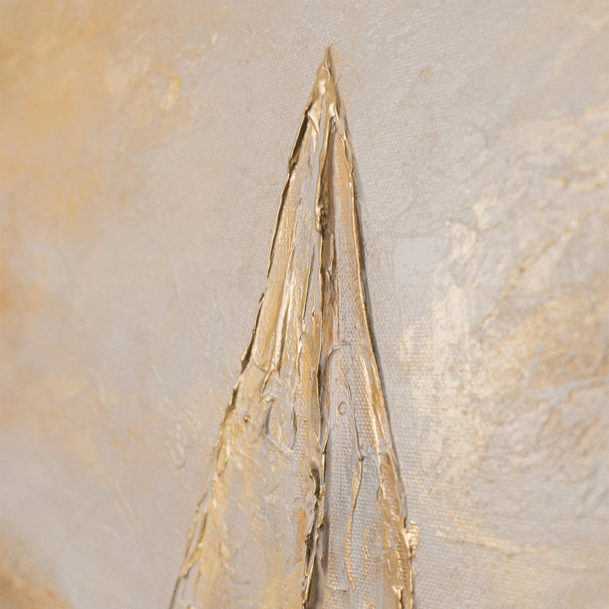 GEMÄLDE Meersegel Schattenfugenrahmen Gold 70x50 cm - Goldfarben, Holz (70/50cm) - YS-art gallery