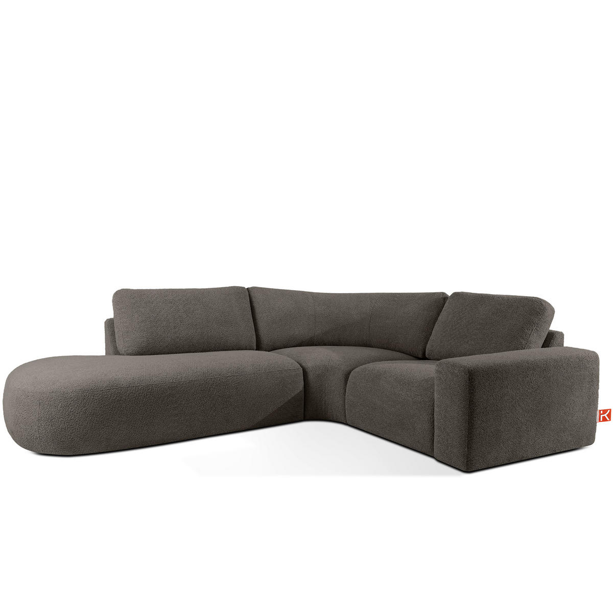 ECKSOFA LINKS ZUCCO, Dunkelbraun - Dunkelbraun, Holz/Holzwerkstoff (224/293cm) - KONSIMO®