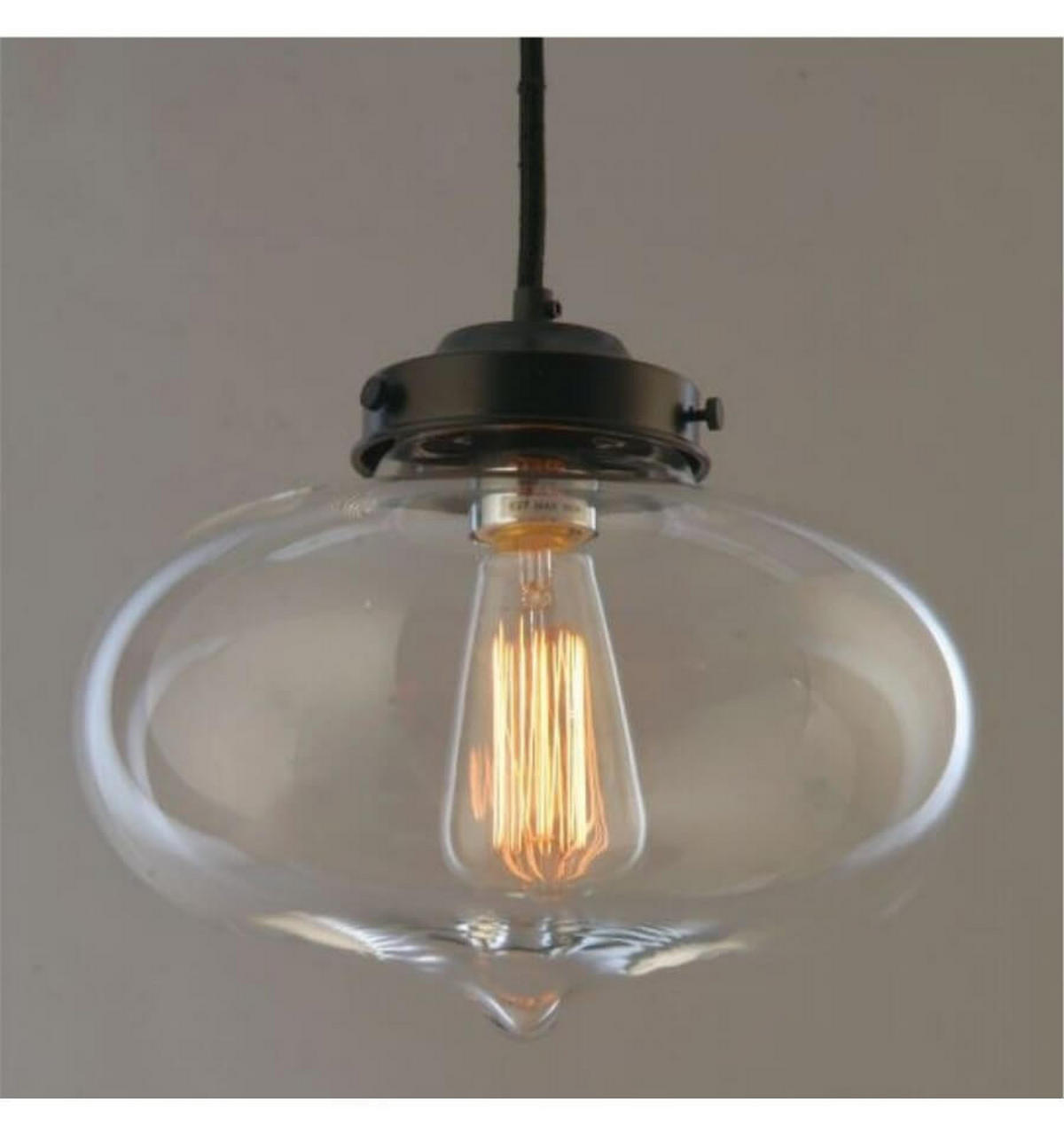 HÄNGELEUCHTE Cerro, Transparant, 22cm - Transparent, Glas (22/30/22cm) - KOSILUM