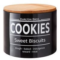 VORRATSDOSE Karlton Bros. - Schwarz, Keramik (15/12/15cm) - BUTLERS