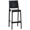 BARHOCKER MIAMI Schwarz Kunststoff - Schwarz, Kunststoff (45/105/51cm) - DELUKE