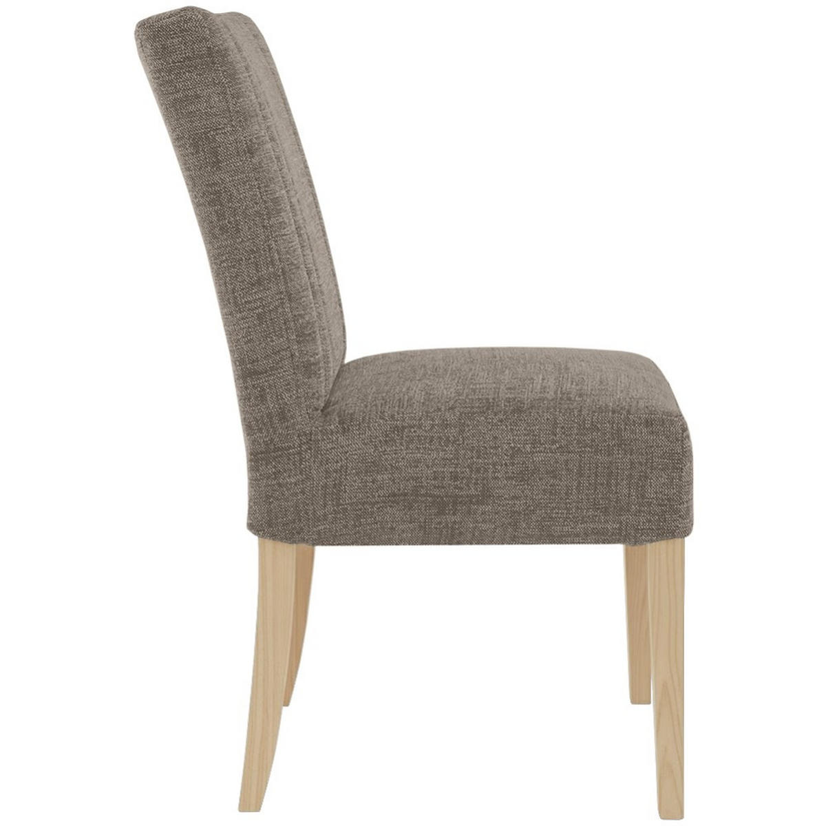 STUHL FREYA mit Buchenholzbeinen, Polsterstuhl, Hellbraun - Hellbraun/Buchefarben, Holz (47/94/42cm) - Beautysofa