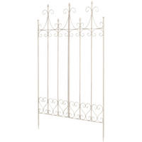 RANKGITTER Kalle 100x2x150cm Metall Antik-Creme Rankhilfe - Creme, Metall (100/150/2cm) - DELUKE