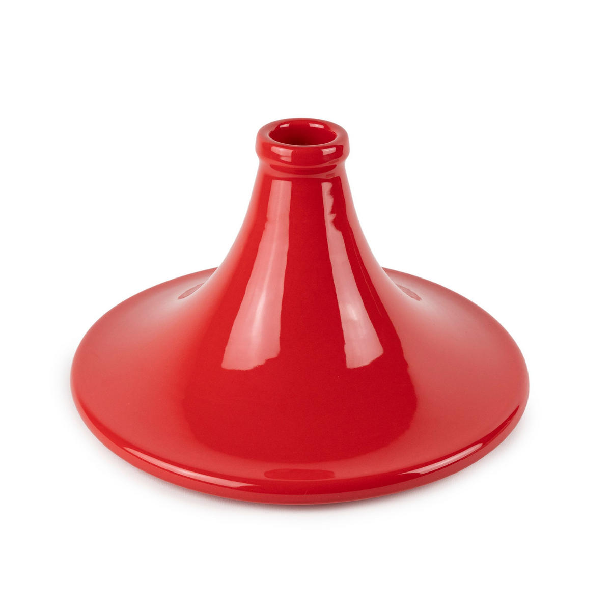 TAGINE Atlas Rot Aluminium Keramikdeckel für alle Herdarten - Rot, Keramik (32.8/30.2/24cm) - PEUGEOT