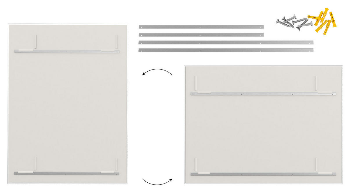 GLASBOARD - Premium SUPERWHITE Perlweiß 120x60cm - Weiß, Glas (120/60/0.7cm) - ALLboards