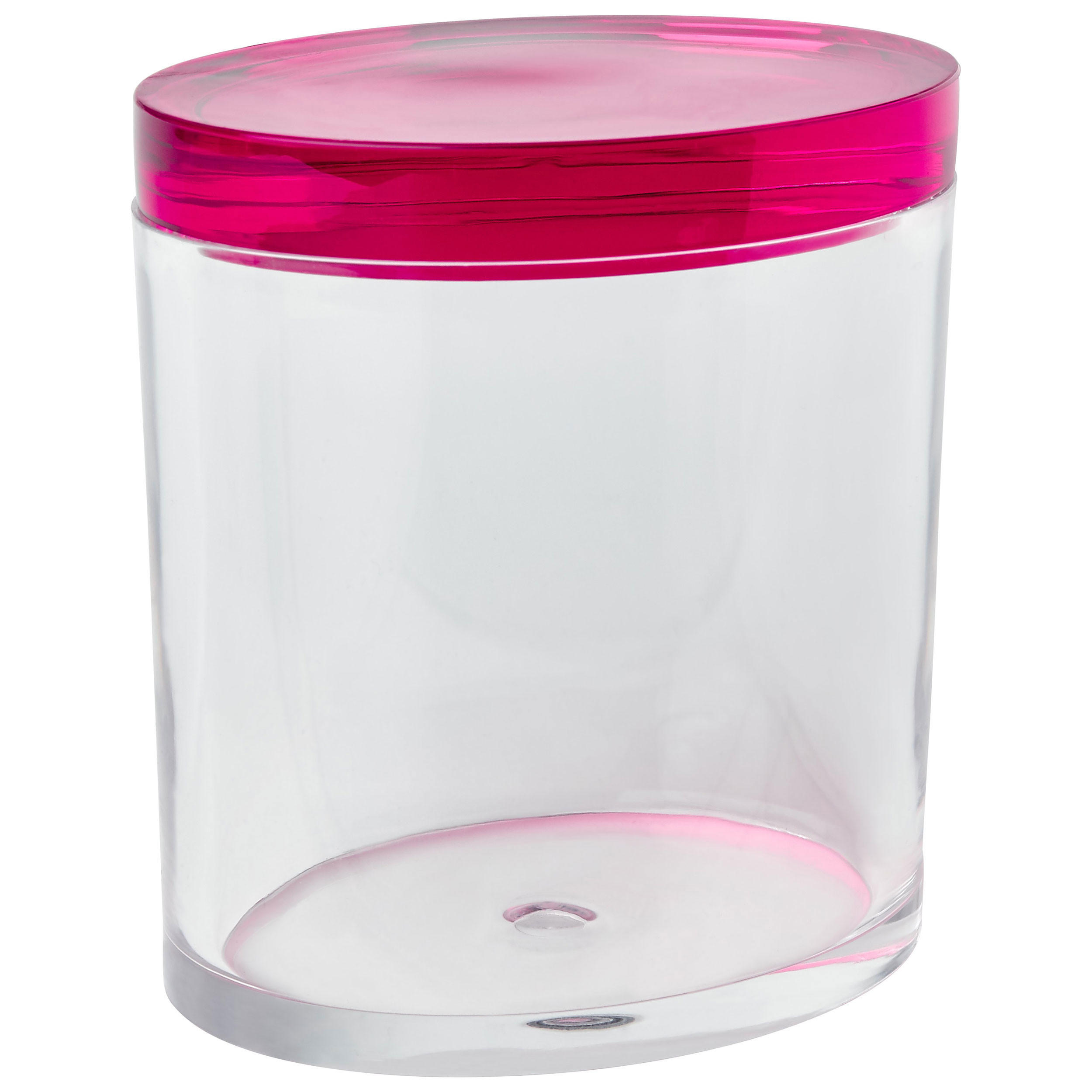 AUFBEWAHRUNGSDOSE Custody oval L, mit Deckel, Dose, Acrylic, Pink - Pink, Kunststoff (9.7/7.7/10.2cm) - Gift Company