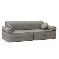 MODULSOFA FüR KINDER, Outzy, dunkelgrau - Dunkelgrau, Textil (160/24/24cm) - MeowBaby