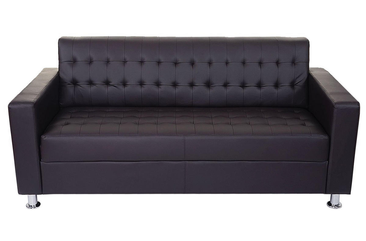 3ER SOFA Braun - Braun, Textil (180/82/75cm) - MCW