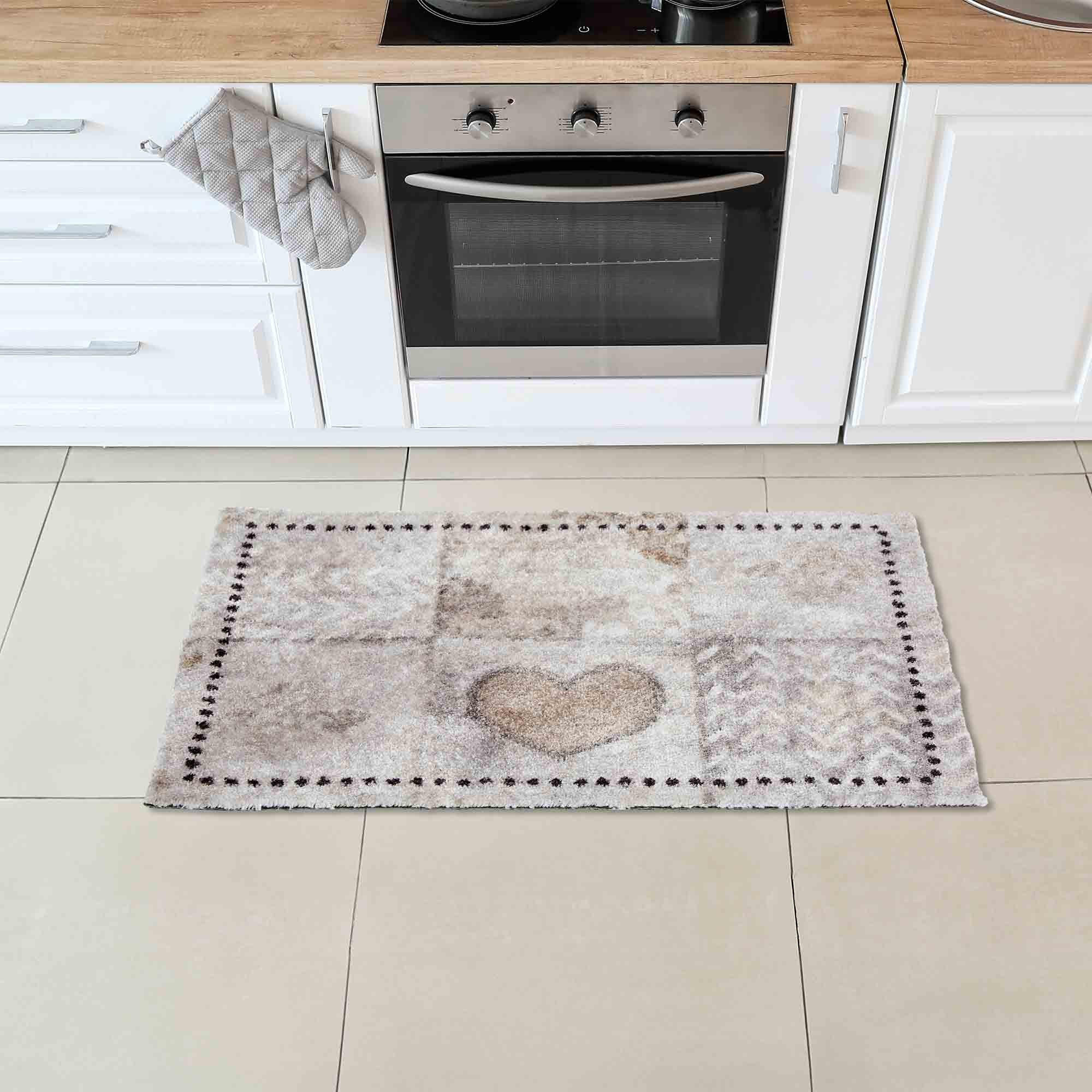 FUSSMATTE WASCHBAR PURE & SOFT - Grau, Textil (50/70cm) - Astra