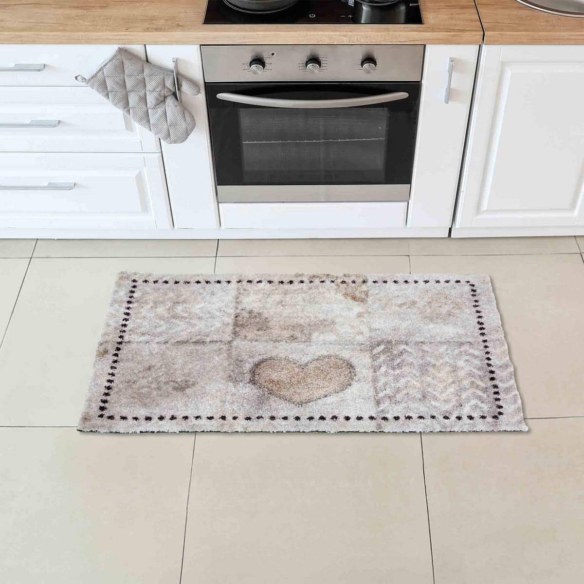 FUSSMATTE WASCHBAR PURE & SOFT - Grau, Textil (50/70cm) - Astra