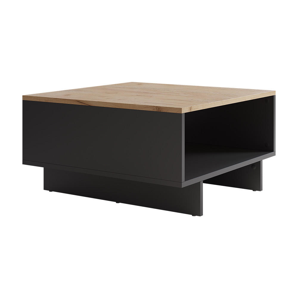 COUCHTISCH Luka Anthrazit/Goldkraft Eiche 60 x 60 cm - Honigeiche/Anthrazit, Holzwerkstoff (60/60/32.3cm) - Vicco