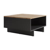 COUCHTISCH Luka Anthrazit/Goldkraft Eiche 60 x 60 cm - Honigeiche/Anthrazit, Holzwerkstoff (60/60/32.3cm) - Vicco