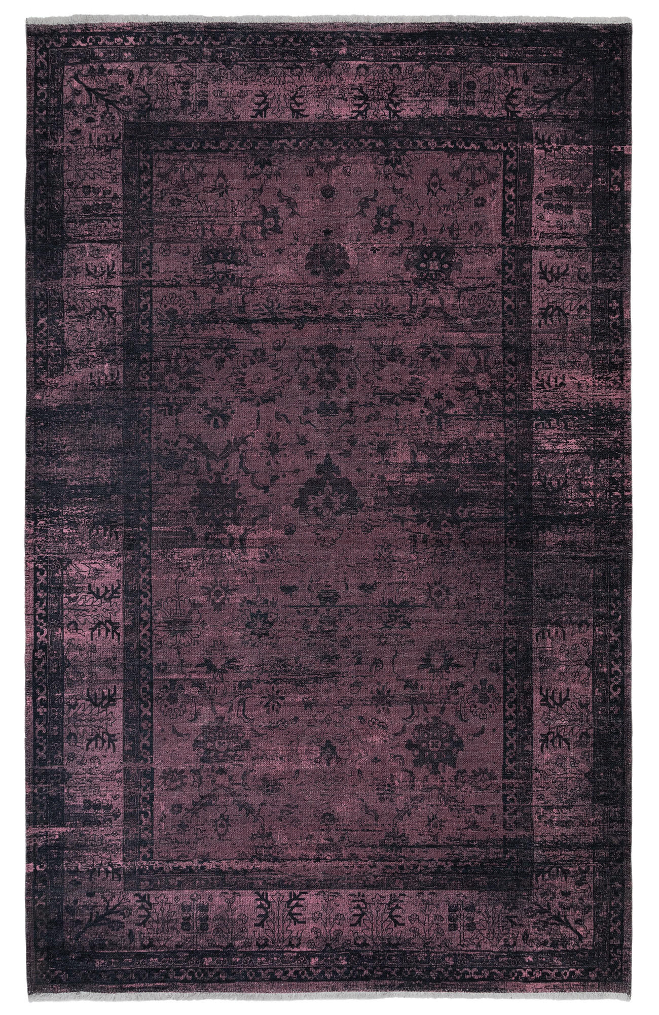 Tesso Living Vintage-Teppich Bordeaux 80x215 cm