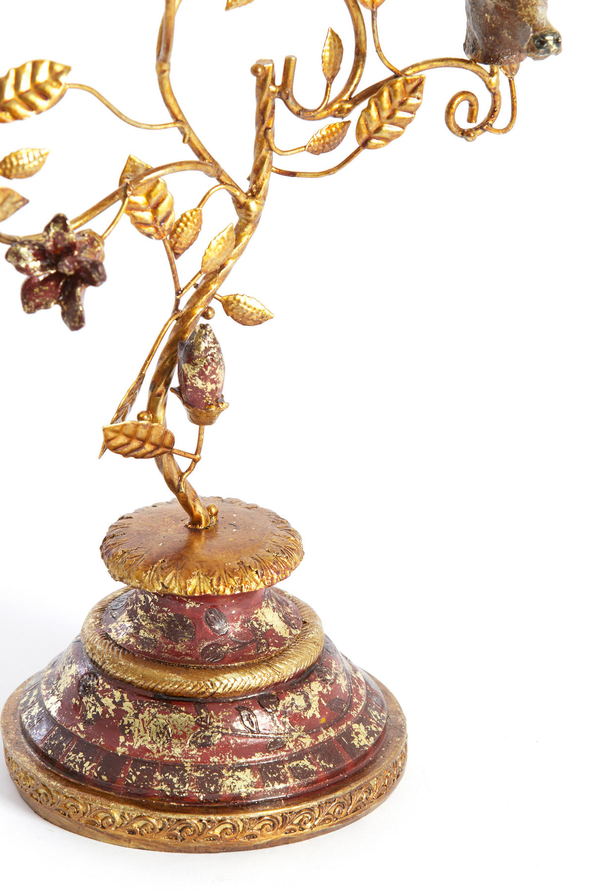 KERZENHALTER Soryn Rot 29.5/12.5/44 cm - Rot, Metall (12.5/44/29.5cm) - Light & Living